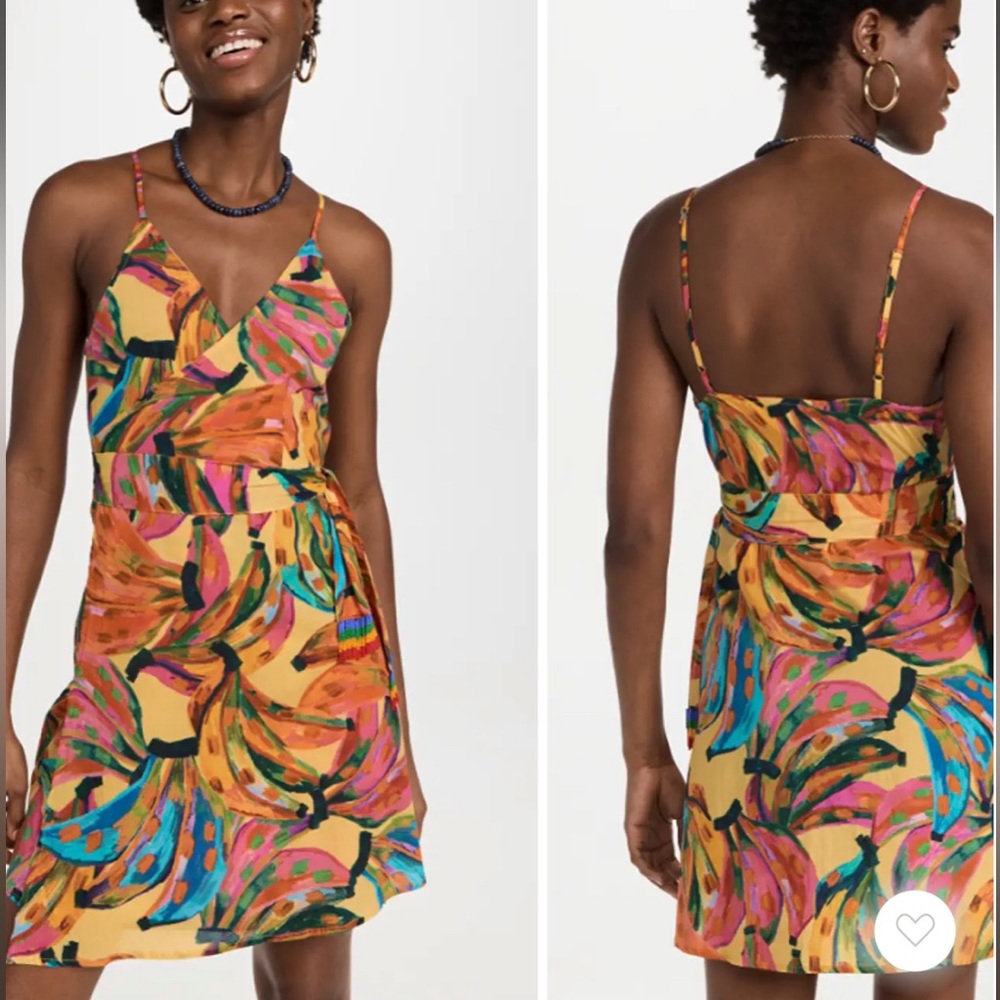 NWT Farm Rio Banana Print Mini Dress